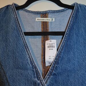 Abercrombie & Fitch Denim Vest NWT Size M